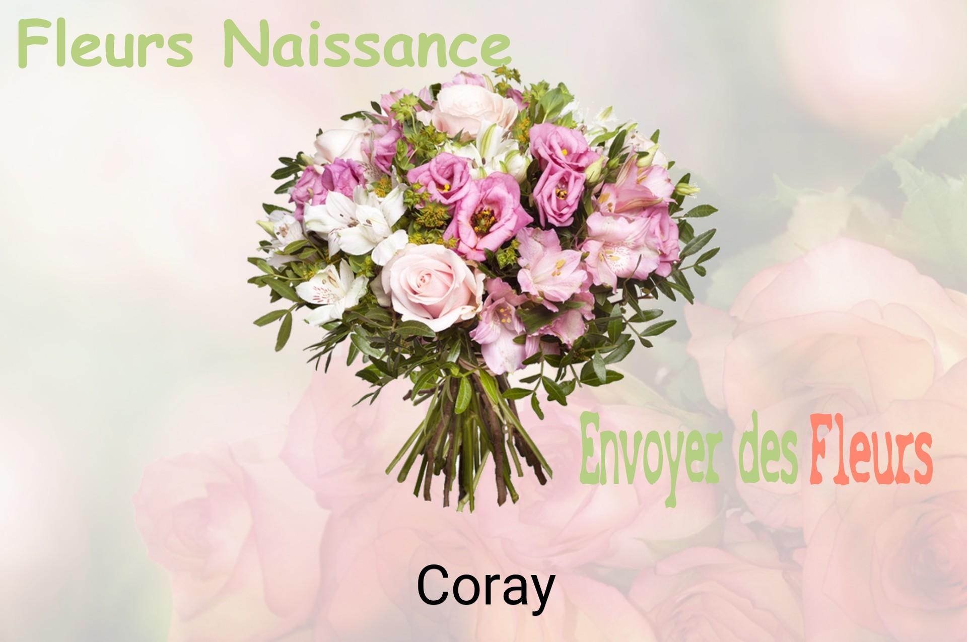 Bouquet de fleurs de naissance livré à Coray
